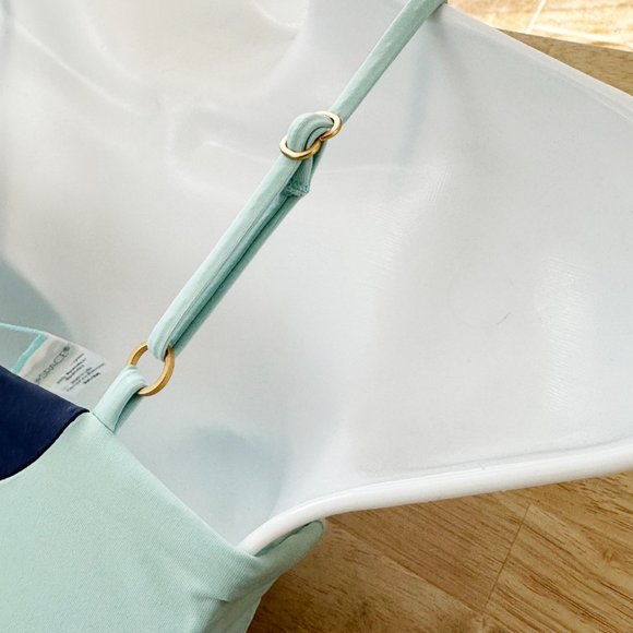 NWOT L*Space Dani‎ Color Block Top Blue  M Swim Bikini Swimsuit - Picture 8 of 8